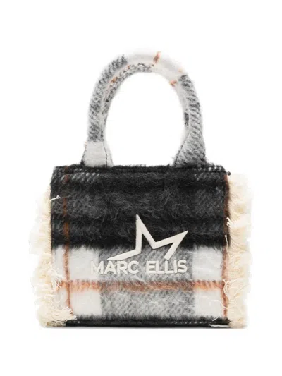 Marc Ellis S Buby Plaid Tote Bag In Gray