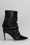 Marc Ellis Samba Small High Heels Ankle Boots In Black