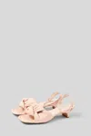 Marc Ellis Sandalo Con Tacco Basso E Nodo Poppy In Rosa