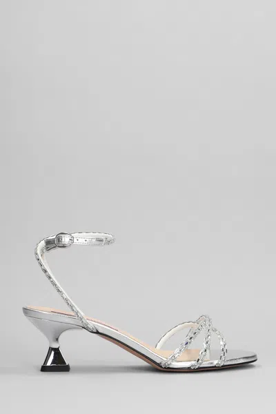 Marc Ellis Sandals In Silver Leather