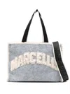 Marc Ellis Sherpa-logo Tote Bag In Gray