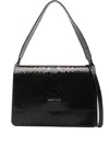 Marc Ellis Embossed-effect Shoulder Bag In Blue