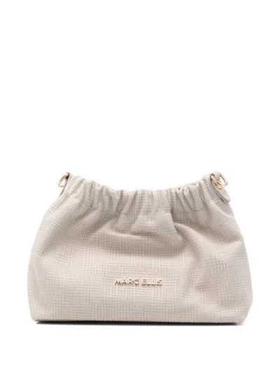 Marc Ellis Shoulder Bag Helena With Logo Tag In Neutral