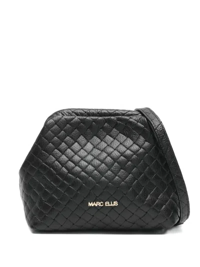 Marc Ellis Small Arlena Plot Quilted Shoulder Bag In Black