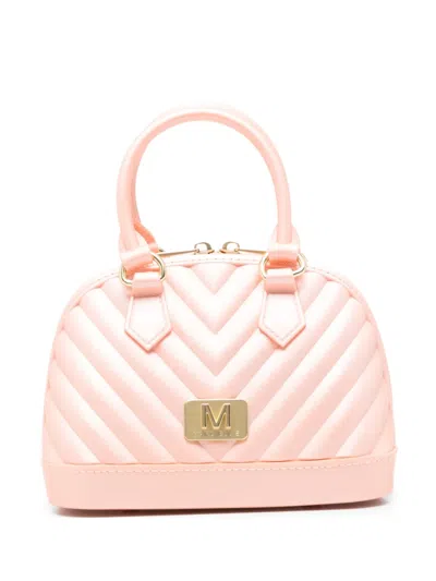 Marc Ellis Small Flat Maya Chevron-quilted Tote Bag In Pink