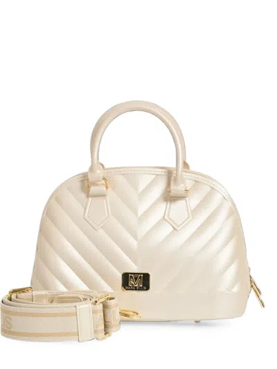 Marc Ellis Small Flat Maya Quilted Tote Bag In Nude
