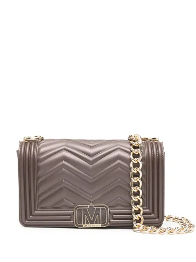 Marc Ellis Small Flat Wave Cross Body Bag In Brown