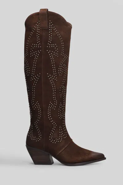 Marc Ellis Texan Boots In Brown