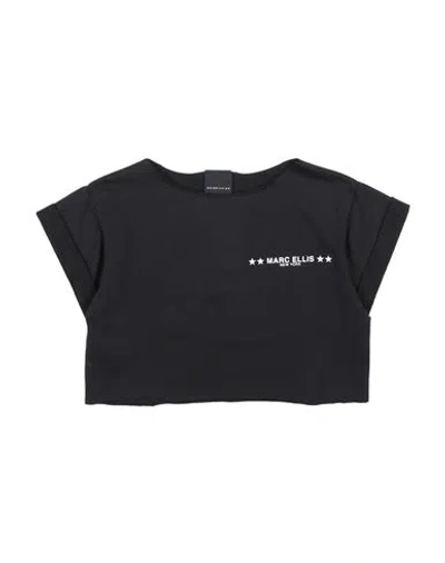 Marc Ellis Babies'  Toddler Boy T-shirt Black Size 6 Cotton, Elastane