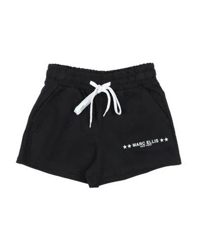 Marc Ellis Babies'  Toddler Girl Shorts & Bermuda Shorts Black Size 4 Cotton, Elastane
