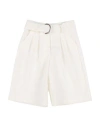 Marc Ellis Toddler Girl Shorts & Bermuda Shorts White Size 4 Polyester, Elastane In White