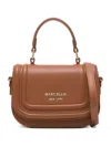 Marc Ellis Top-handle Logo-lettering Shoulder Bag In Brown