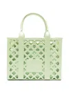 Marc Ellis Flat Plot Logo-patch Tote Bag In Green