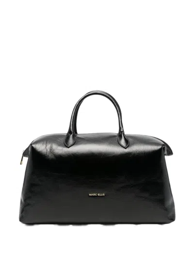 Marc Ellis Tote Bag With Logo Plaque In Black