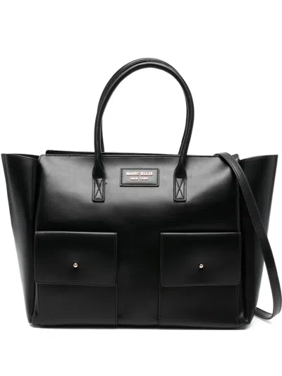 Marc Ellis Wave Tote Bag In Black