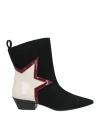 Marc Ellis Woman Ankle Boots Black Size 6 Leather In Black