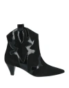Marc Ellis Woman Ankle Boots Black Size 7 Leather