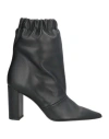 Marc Ellis Woman Ankle Boots Black Size 8 Leather