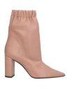 Marc Ellis Woman Ankle Boots Blush Size 8 Leather