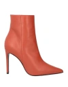 Marc Ellis Woman Ankle Boots Rust Size 7 Soft Leather In Red