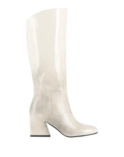 Marc Ellis Woman Boot Ivory Size 8 Leather In Neutral