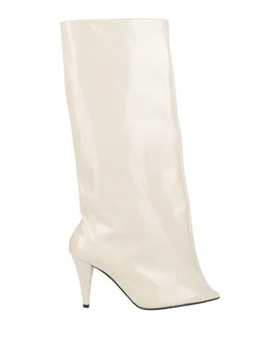 Marc Ellis Woman Boot Ivory Size 9 Leather In White