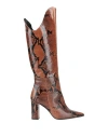 Marc Ellis Woman Boot Tan Size 7 Leather In Brown
