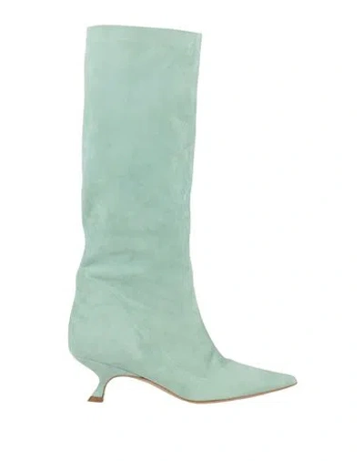 Marc Ellis Woman Boot Turquoise Size 9 Soft Leather In Blue