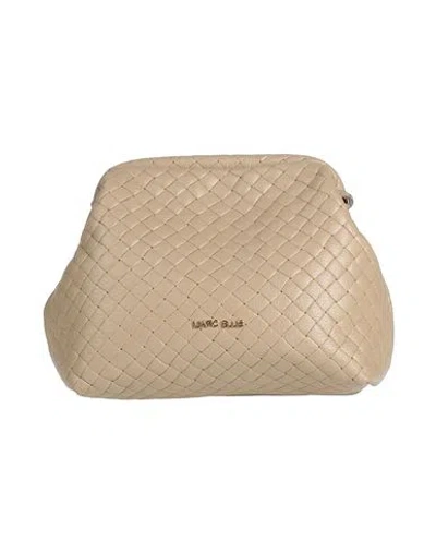 Marc Ellis Woman Clutch Beige Size - Leather