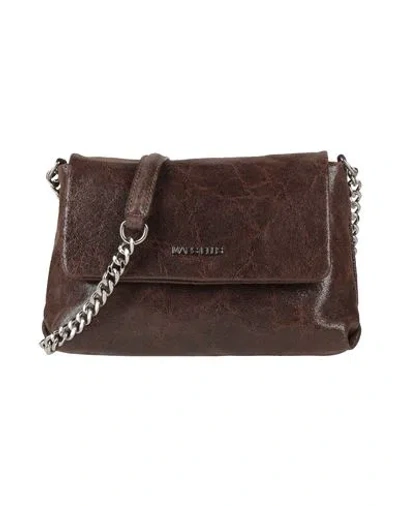 Marc Ellis Woman Cross-body Bag Brown Size - Leather