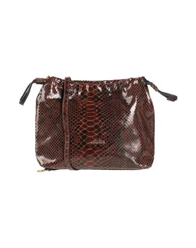 Marc Ellis Woman Cross-body Bag Chocolate Brown Size - Leather