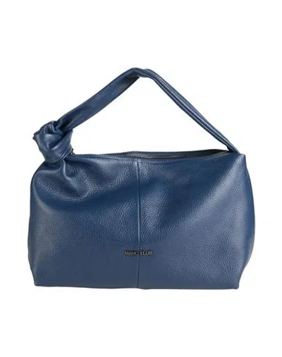 Marc Ellis Woman Handbag Blue Size - Leather