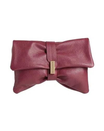 Marc Ellis Woman Handbag Burgundy Size - Leather In Red