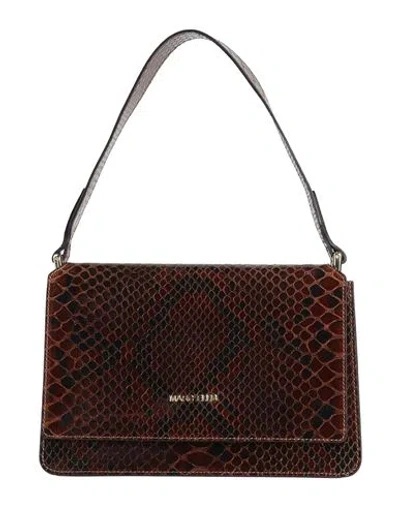 Marc Ellis Woman Handbag Chocolate Brown Size - Leather