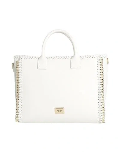 Marc Ellis Woman Handbag Cream Size - Leather In White