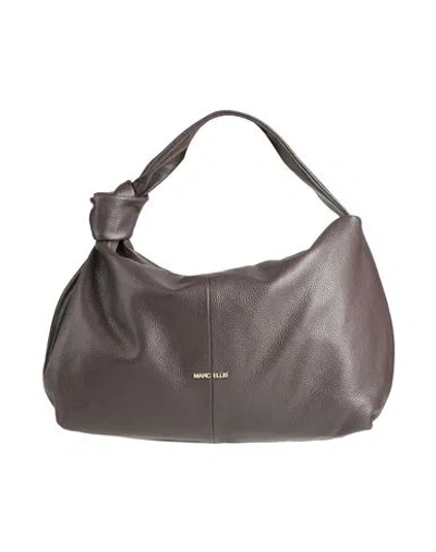 Marc Ellis Woman Handbag Dark Brown Size - Leather