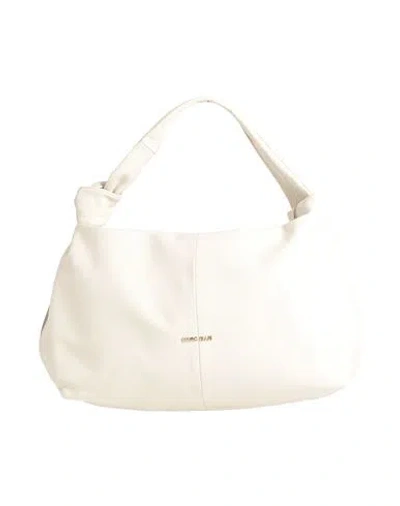 Marc Ellis Woman Handbag Ivory Size - Leather In White