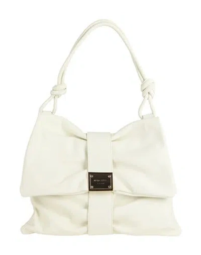Marc Ellis Woman Handbag Ivory Size - Leather In White