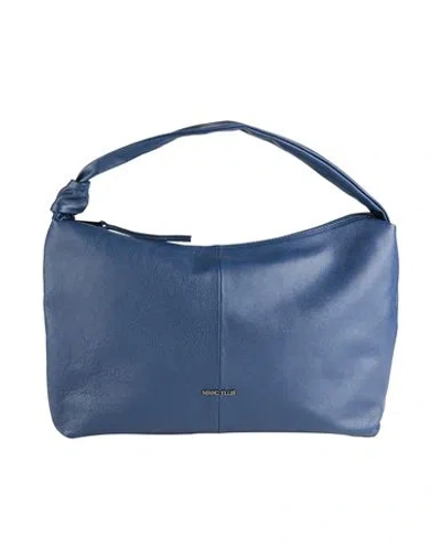 Marc Ellis Woman Handbag Slate Blue Size - Leather