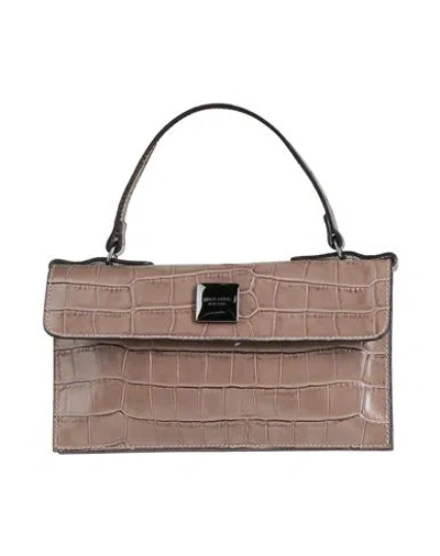 Marc Ellis Woman Handbag Taupe Size - Leather In Gray