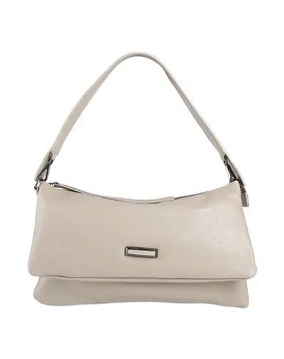 Marc Ellis Woman Handbag Taupe Size - Leather In Grey
