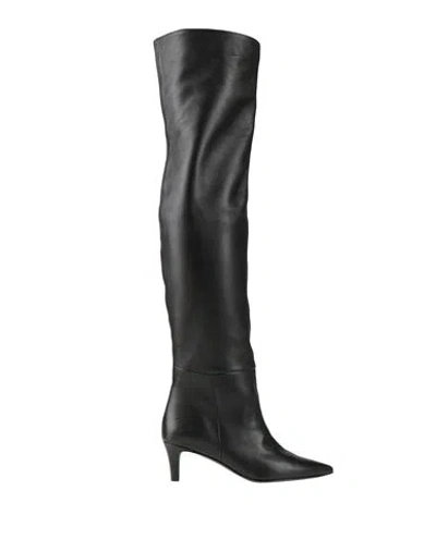 Marc Ellis Woman Knee Boots Black Size 10 Soft Leather