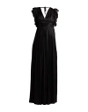 Marc Ellis Woman Maxi Dress Black Size 4 Polyester In Black
