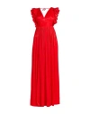 Marc Ellis Woman Maxi Dress Red Size 8 Polyester
