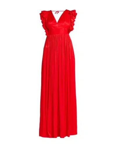 Marc Ellis Woman Maxi Dress Red Size 8 Polyester