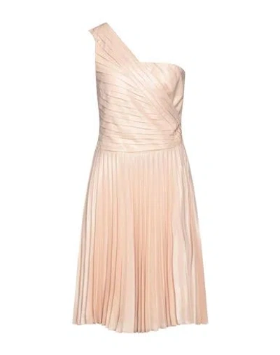 Marc Ellis Woman Midi Dress Blush Size 6 Polyester, Viscose In Pink