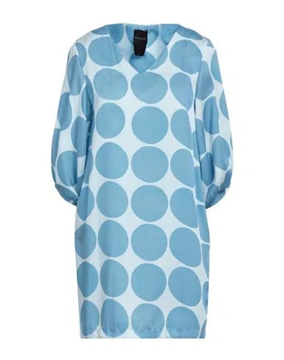 Marc Ellis Woman Short Dress Azure Size Xs Polyester In Blue