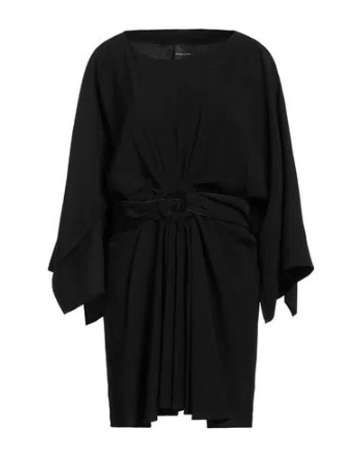 Marc Ellis Woman Mini Dress Black Size 8 Viscose, Polyester