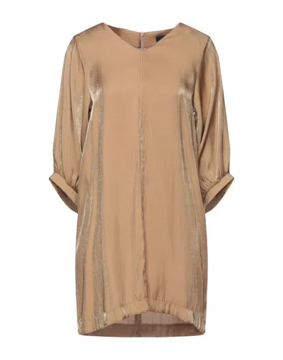 Marc Ellis Short Dresses In Beige