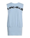 Marc Ellis Woman Mini Dress Light Blue Size S Cotton, Elastane In Blue